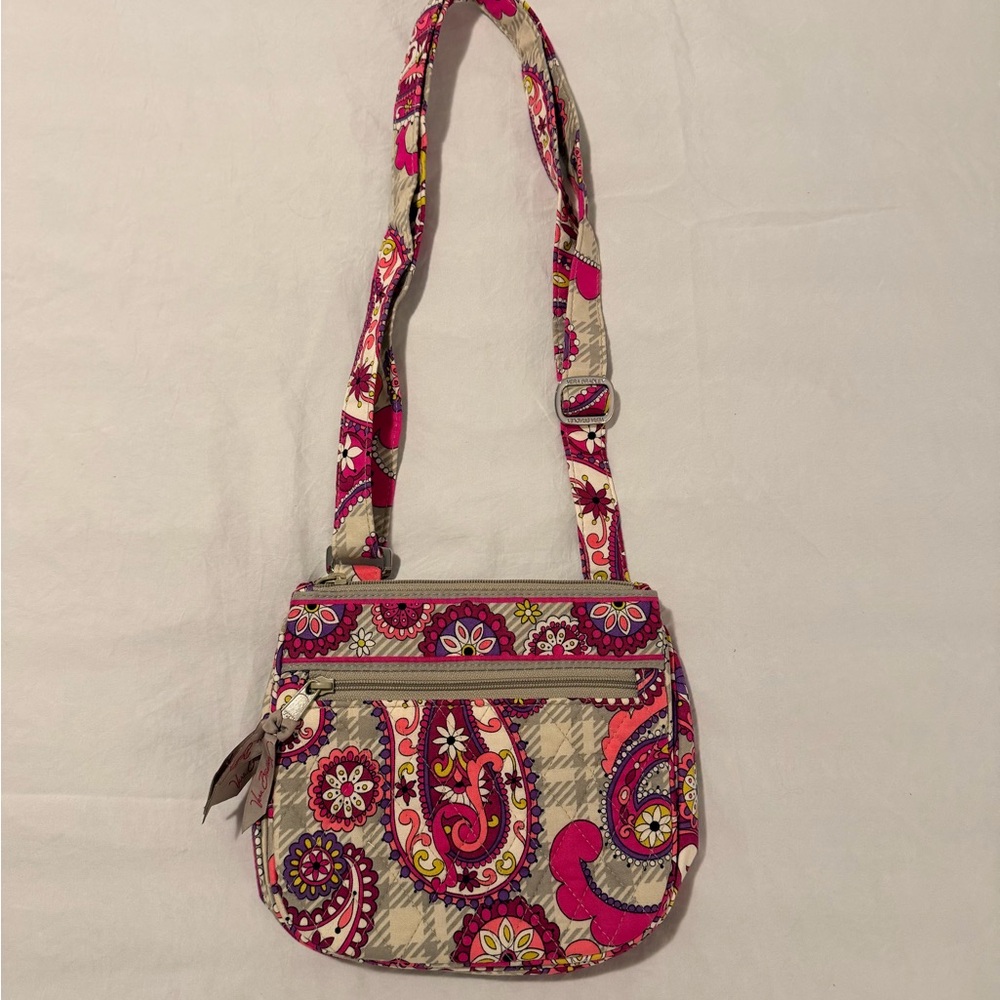Vera Bradley Paisley meets plaid women’s crossbody